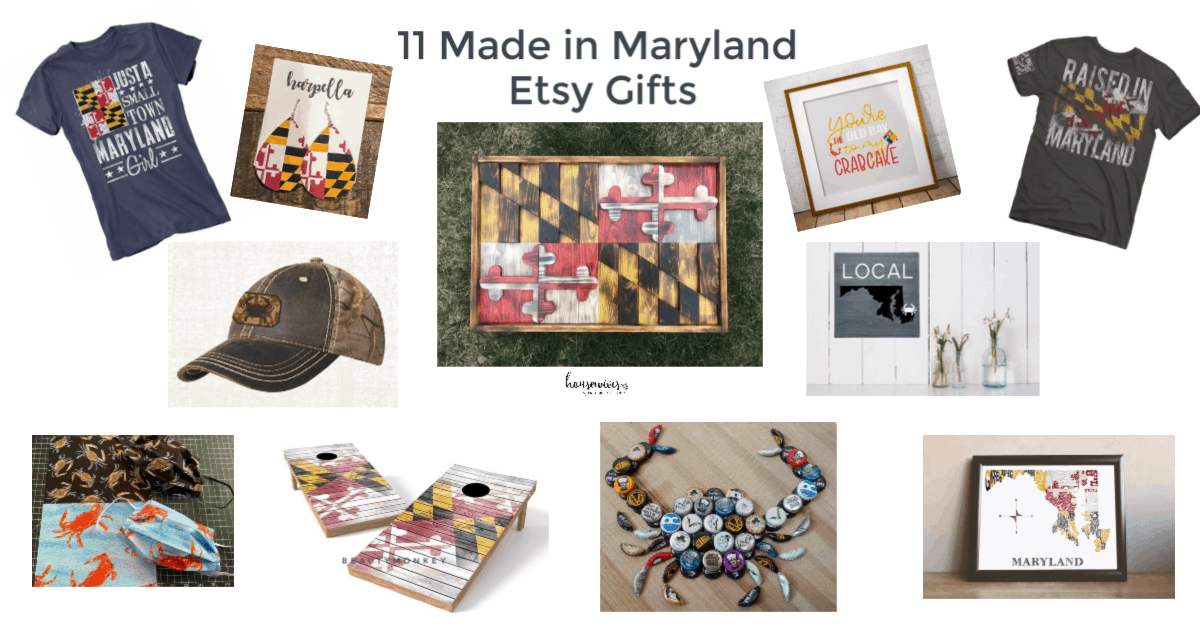 11 Awesome Made in Maryland Etsy Gifts For Marylanders Housewives of