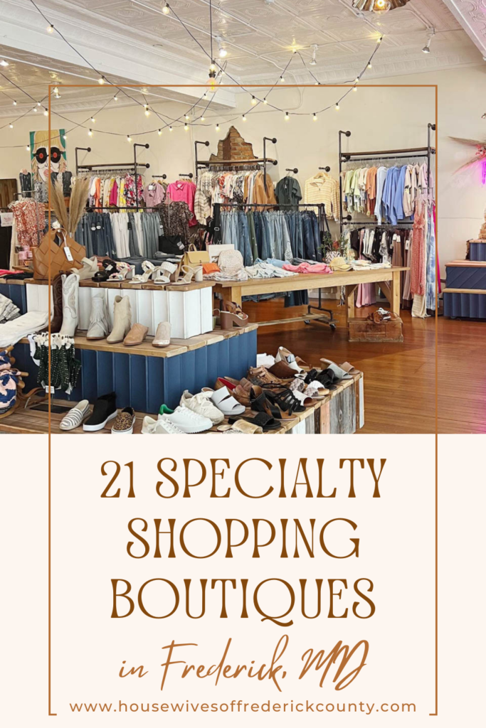 Specialty Shopping Boutiques in Frederick, MD