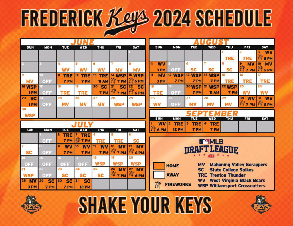 Frederick Keys 2024 Schedule
